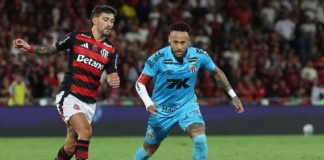 Flamengo abre três, toma susto de Santos melhor sem Neymar e pressiona Palmeiras na luta pelo título do Brasileirão